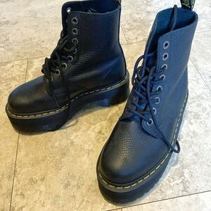 Size 8 Dr. Martens Black Leather Women's Boots